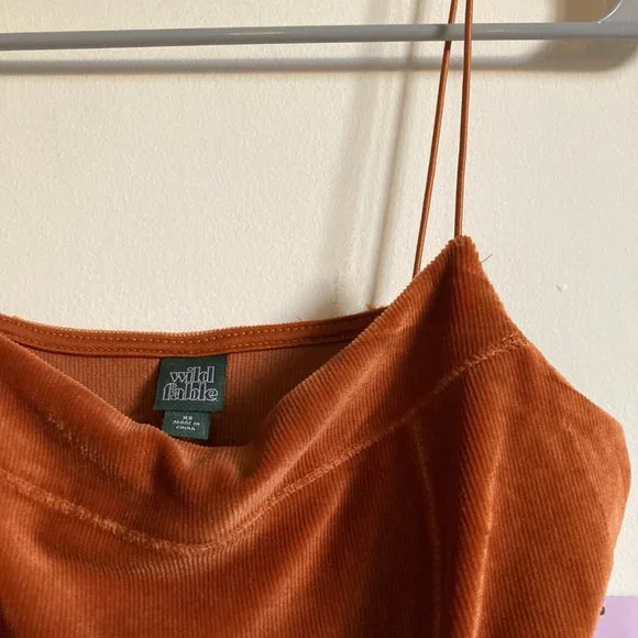 Wild Fable Velvet Seamed Dress - Picture 3 of 4